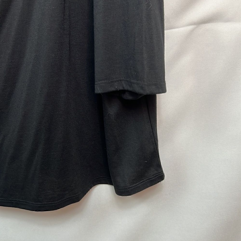 Theme cowl neck Black long sleeve knit top size 3X NWT - Picture 5 of 10